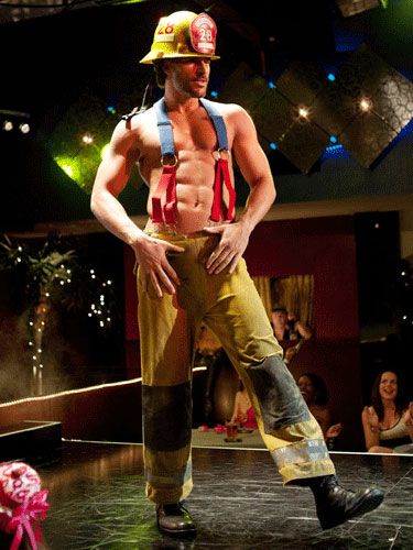 <p><strong>In cinemas on Wednesday 11 June 2012</strong>  </p>
<p>Women worldwide, you HAVE to see Channing Tatum's new film about how Mike Lane, construction-worker-come-stripper educates Adam (Alex Pettyfer) in how to become a sex god.</p>
<p>  We recommend that you take <em>all</em> your girlfriends, your fellas might not appreciate watching you go week at the knees.</p>
<p>  Prepare to blush. </p>