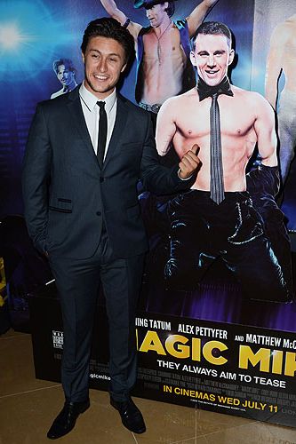Hot Eastenders star Tony Discipline looks just as impressed with those amazing 'Magic Mike' bodies as we are! We love a man who can appreciate a thing of beauty...