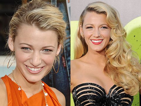 <p><strong>Then:</strong> Before the days that Gossip Girl was a worldwide success, and before the days she had Ryan Reynolds to call her own, Blake Lively was just one of us. And yes, she suffered with greasy roots too - hurrah!</p>
<p><strong>Now:</strong> Well look at her here - Blake Lively is stunning. Her hair is the perfect shade of blonde and her style is long, flowing and gorgeous</p>
<p> </p>