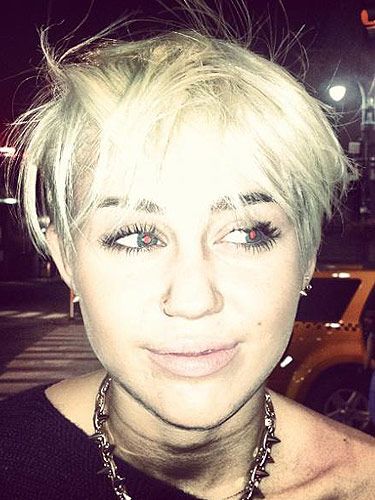 <p>Wowsers, Miley Cyrus has said 'buh-bye' to her long blonde locks, and said 'hello' to a new rock chick hairstyle. At first, we weren't sure - but now we're kind of loving it. Way to go Miley for having a little fun...</p>
