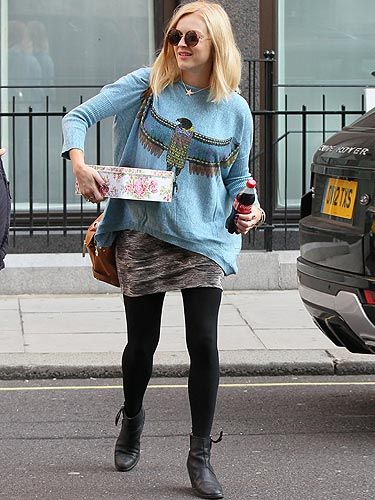 <p>Pregnant Fearne Cotton celebrates her birthday today as she heads to work at Radio One. Wearing a cute bird jumper and lil' mini Fearne looks radiant as ever! We wonder if she's got anything special planned for later?</p>