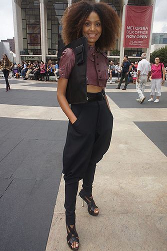 <p><em>Fashion blogger and film maker</em></p>
<p>Apart from the fact she has amazing hair, we're also slightly jealous of Ndoema's style. Her Dolce and Gabanna trousers and Diesel really do work well together, along with a bag that sets her style miles apart from the rest</p>