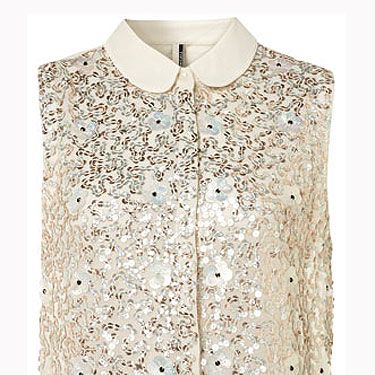 <p>Oh, like a magpie we are drawn to anything glitzy and this gold number is no exception. Team with sequin shorts and heels.</p>
<p>Sequin and flower shirt, £48, <a href="http://www.topshop.com/webapp/wcs/stores/servlet/ProductDisplay?beginIndex=1&viewAllFlag=&catalogId=33057&storeId=12556&productId=6114551&langId=-1&sort_field=Relevance&categoryId=208524&parent_categoryId=203984&pageSize=20&refinements=category%7E%5B330497%7C208524%5D&noOfRefinements=1">Topshop</a></p>
