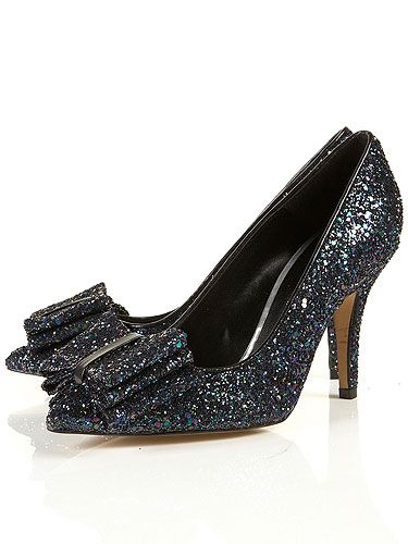 <p>Oooooh, hello lover! As Carrie Bradshaw once said. And these shoes are ever so SATC. With all over sequins, bows on the toes and just the right height heel they are the shoes of dreams. Make them a reality via Toppers.</p>
<p>Gaggle sequin bow heels, £65, <a href="http://www.topshop.com/webapp/wcs/stores/servlet/ProductDisplay?beginIndex=0&viewAllFla%20%20g=&catalogId=33057&storeId=12556&productId=6647338&langId=-1&categoryId=&searchTerm=sequin%20heels&pageSize=20">Topshop</a></p>
