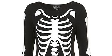 <p>Ever wished you had X-Ray specs? Now you can! (Sort of). We heart this skeleton dress from Toppers - as spotted on Little Mixer Jesy Nelson recently.</p>
<p>Skeleton bodycon dress, £25, <a title="Topshop" href="http://www.topshop.com/webapp/wcs/stores/servlet/ProductDisplay?beginIndex=1&viewAllFlag=&catalogId=33057&storeId=12556&productId=7361180&langId=-1&sort_field=Relevance&categoryId=419991&parent_categoryId=208499&pageSize=200%20" target="_blank">Topshop</a></p>