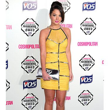 <p>Tulisa looked fab in bright yellow for the Cosmo Ultimate Women of the Year Awards, sponsored by VO5. We love how she's mixed a metallic clutch with snakeskin peep-toes. Tulisa left with the Ultimate TV Personality gong. We do love her on X Factor.</p>