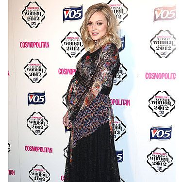 <p>Blooming beautiful! Ultimate Women of the Year Awards presenter, Fearne looked a delight in her lacey frock. Her Charlotte Olympia shoes are incredible! That's going to be one trendy baby.</p>