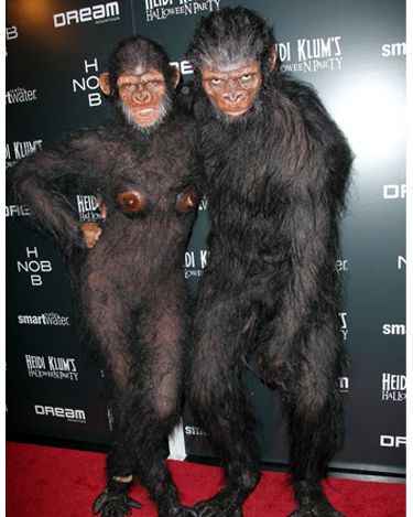 No prizes for guessing which Halloween pair this is. Yep, it can only be Halloween addicts Heidi Klum and husband Seal! Hosting their annual Halloween party (they're on number 12!) in an almost unrecognisable get-up, the pair were a big hit yet again!