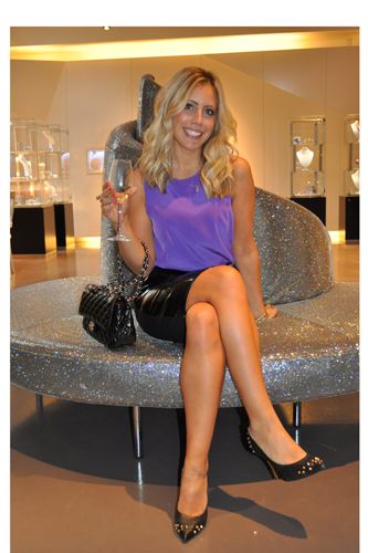 <p>Jacqui Meddings shows off her polished legs that were tanned and treated by skincare specialist Nathalie Eleni and the Gillette Venus team.<br /><br />Loving Jacqui's locks? Celebrity hair stylest <a href="http://www.mdlondon.co.uk/" target="_blank">Michael Douglas</a> was on hand at the <a href="http://uk.swarovski-elements.com/eShop">Swarovski Cystallized</a> lounge to do our hair with the best <a href="http://www.shockwaves.com/en-EN/index.aspx" target="_blank">Shockwaves</a> and <a href="http://www.boots.com/en/Boots-Brands-A-to-Z/Silvikrin" target="_blank">Silvikrin</a> products.</p>
<p>To put a cherry on the cake we even had <a href="http://www.maxfactor.co.uk/uk/home/default.htm" target="_blank">Maxfactor</a> manicures to get us ready for the evening's after party!<br /> </p>