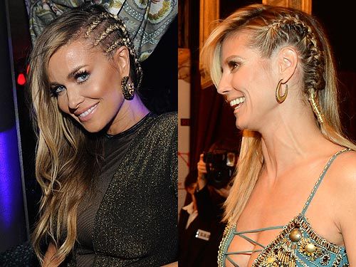 <p>Get a little wild this year and rock out an urban side-plait. Carmen Electra opted for tiny corn rows while Heidi Klum went for one big french braid. The trick is to soften this otherwise hard hairstyle with smooth, soft waves and plenty of mascara. This urban-glam look is totally one of our favourite hairstyle trends so far!</p>