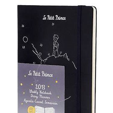 <p>Le Petit Prince 12 months weekly notebook diary, £14.99, <a href="http://store.moleskine.com/en/home-slider/le-petit-prince-12-months-weekly-notebook-diary.html#505=117&507=32&509=42" target="_blank">Moleskine</a></p>
<p> </p>