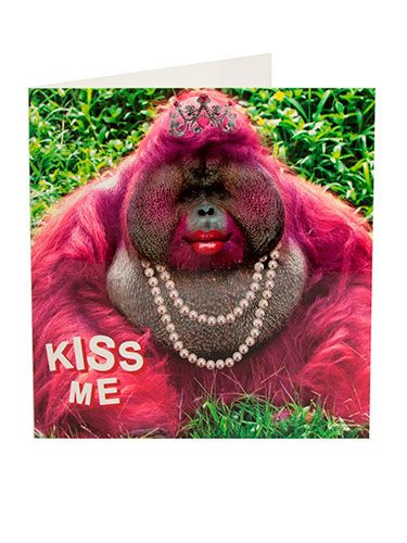 <p>Because who can resist a gorilla in lipstick?</p>
<p>Gorilla card, £2.25, <a href="http://www.clintoncards.co.uk/kiss-me-pink-gorilla-valentines-card" target="_blank">clintoncards.co.uk</a></p>
<p> </p>
<p><a href="http://www.cosmopolitan.co.uk/love-sex/relationships/valentines-day-gifts-present-ideas-men-him" target="_blank">VALENTINE'S DAY GIFTS FOR MEN</a></p>
<p><a href="http://www.cosmopolitan.co.uk/love-sex/cosmo-centerfolds/cosmopolitan-sexiest-men-of-2014" target="_blank">SEXIEST MEN OF 2014 (SO FAR)</a></p>
<p><a href="http://www.cosmopolitan.co.uk/love-sex/tips/best-sex-toys-for-couples" target="_blank">10 BEST SEX TOYS FOR COUPLES</a></p>