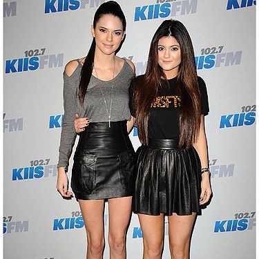 <p>Sisters went hell for leather at the 2012 KIIS FM Jingle Ball in Los Angeles!</p>
<p>Yup, Kendall and Kylie Jenner took a leaf outta big sis Kim Kardashian's book and rocked (literally) the leather look for the event.</p>
<p>It's an effortless day-to-night look and one that we'll totes be copying this party season: Take one sexy leather skirt and dress down with a slouchy (tucked-in) T-shirt, add heels <em>et voila</em>!</p>
<p>Rockin'!</p>
<p> </p>