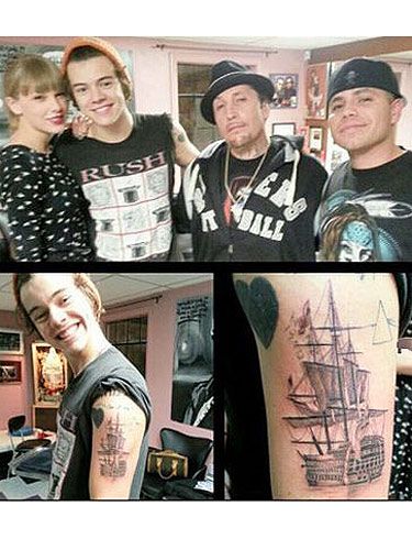 <p>When the Harry Styles added more tattoos to his constantly growing collection of body ink, he had one special lady to help him through. Yep, his then-girlfriend Taylor Swift was there to hold on to the One Direction star's hand. Bless.<br /><br /><br /></p>