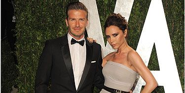 <p>Don't they just look gorgeous? David and Victoria Beckham owned the red carpet at the Vanity Fair Oscar's bash</p>