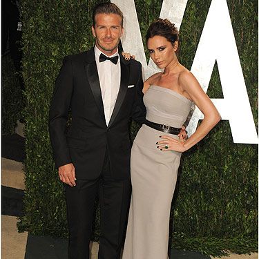 <p>Don't they just look gorgeous? David and Victoria Beckham owned the red carpet at the Vanity Fair Oscar's bash</p>