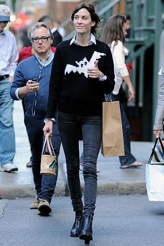<p>Alexa Chung's wardrobe must be HUGE - think Cher from Clueless huge. So you can imagine our surprise when we spotted her in New York wearing the bat jumper we've seen her in before, that's right people, stop the press! Alexa wore her JW Anderson X Topshop jumper during London Fashion Week when she waltzed in to the Moschino Cheap 'n' Chic show. And now, she's worn it again. Gosh, we might need to have a lie down...</p>
<p> </p>