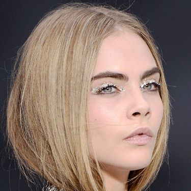 <p>As <strong>Cara Delevingne</strong> brilliantly demonstrates, the coolest eye makeup trend this season - set by Chanel - is glitter peepers. But forget fine particles, glitter's gone supersized! Balance it with a nude lip and you've got fun (without being too young!) evening makeup nailed.</p>
<p>Join the glitterati with Frontcover's Sparkler set (£16, <a title="http://www.frontcovercosmetics.com" href="http://www.frontcovercosmetics.com" target="_blank">frontcovercosmetics.com</a>) which has a choice of three pots of glitter dots, a specially formulated eye gel and tools to help adhere it to your eyelids with ease. </p>