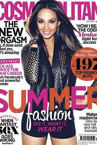 You won’t want to miss out on the May issue of Cosmopolitan!  From gorgeous cover girl Alesha Dixon sharing her tips for success, through to 497 summer fashion buys and the secret to the new orgasm… it’s a good one!
