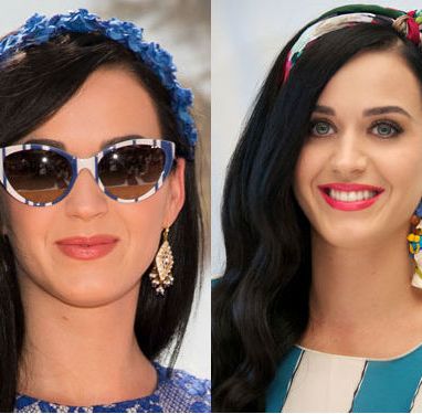 <p>Katy Perry has never been afraid to experiment with her look and we can't get enough of the hair trends she's been trying of late. The blue floral headband she chose for a Smurfs 2 photocall (how appropriate!) was chic and summery, while her tropical knotted headband had us dreaming of cocktails by the pool. Try this Southwestern print headwrap on your next holiday, £3.15 from <a title="forever 21 headwrap" href="http://www.forever21.com/UK/Product/Product.aspx?BR=f21&Category=acc_hairgoods&ProductID=1026232439&VariantID=" target="_blank">Forever21.com</a> or start a flora frenzy with this blue rose flower crown, £28 from <a title="rocknrose floral blue headband" href="http://www.rocknrose.co.uk/headwear-c6/headbands-c14/lulu-rose-flower-crown-headband-in-blue-p467" target="_blank">Rocknrose.com</a></p>