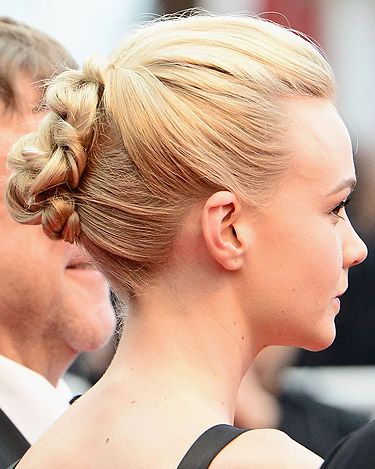 <p>The cream of Cannes, Carey Mulligan, showed off yet another gorgeous look with her milky blonde locks. While we love her grown-out pixie crop worn down, this intricate up-do is a work of art. <br /><strong></strong></p>
<p><strong>Get the look</strong> of Carey's colour with the John Frieda Precision Foam Colour for professional results at home. The <a title="http://www.johnfrieda.co.uk/homecolour/precision-foam-colour/Sheer-Blonde/9N/Sheer-Blonde-Light-Natural-Blonde" href="http://www.johnfrieda.co.uk/homecolour/precision-foam-colour/Sheer-Blonde/9N/Sheer-Blonde-Light-Natural-Blonde" target="_blank">Light Natural Blonde shade</a> is a fab match.</p>