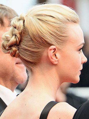 <p>The cream of Cannes, Carey Mulligan, showed off yet another gorgeous look with her milky blonde locks. While we love her grown-out pixie crop worn down, this intricate up-do is a work of art. <br /><strong></strong></p>
<p><strong>Get the look</strong> of Carey's colour with the John Frieda Precision Foam Colour for professional results at home. The <a title="http://www.johnfrieda.co.uk/homecolour/precision-foam-colour/Sheer-Blonde/9N/Sheer-Blonde-Light-Natural-Blonde" href="http://www.johnfrieda.co.uk/homecolour/precision-foam-colour/Sheer-Blonde/9N/Sheer-Blonde-Light-Natural-Blonde" target="_blank">Light Natural Blonde shade</a> is a fab match.</p>