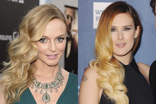 <p>Deep-parted and side-swept with a glossy finish - the siren wave is the sexiest style of the season. While Heather Graham does the classic glamour version, Rumer Willis with her glossy ombre tones, does big 'n' bouncy in a modern way.<br /><strong> </strong><br /><strong>Get the look:</strong> It's all about the old school heated rollers that are back and better than ever. The FHI Heat Rollers (£22.95, <a href="http://www.theukedit.com/fhi-heat-rollers-large/10757661.html?utm_source=COS&utm_medium=Article/Gallery&utm_campaign=DEFAULT" target="_blank">Cosmopolitan Boutique</a>) come in small, medium, large or extra large options. And watch our video on how to so the sexy side-sweep <a href="http://www.cosmopolitan.co.uk/beauty-hair/news/hairstyles/how-to-get-side-swept-wavy-hairstyle-video-hair-tutorial" target="_self">here</a>.</p>