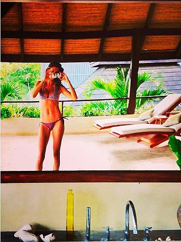 <p>If this isn't inspiration to get fit for the summer then we don't know what is. Gisele  Bündchen shared this picture on Twitter with the caption 'Good morning'. Good morning, indeed Gisele! The 32-year-old supermodel looks incredible in a bikini. We don't know where she is in the world but it certainly looks exotic. Why can't our selfies look like this?</p>