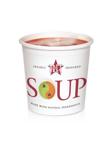 <p>The perfect respite on a busy day in the office, Pret offers up many a healthy meal. Their calorie counts are clearly labelled on the shelves, to make for easy dieting with a delicious twist.</p>
<p>As well as low-calorie soups ranging from Miso (32 cals) to Cream of Mushroom (159 cals) they boast a host of 'no bread sandwiches' with some seriously hearty ingredients.</p>
<p>The Crayfish & Avocado No Bread packs in plenty of benefits for your body, whilst only coming in at a guilt-free 203 calories.</p>
<p><a title="http://www.pret.com" href="http://www.pret.com" target="_blank">Pret.com</a></p>
