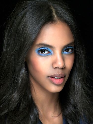 <p>A/W13 make-up steers away from the safe, delivering shots of shocking shadows to make a vivid impact.</p>
<p>At Unique a turquoise haze adorned the models' lids, lending a 90s Brit pop feel with a powdery, chalky texture.</p>
<p>Meanwhile at Alexandre Herchcovitch colours were etched in the crease, creating a bold bolt of colour that appears when you bat your eyes. </p>