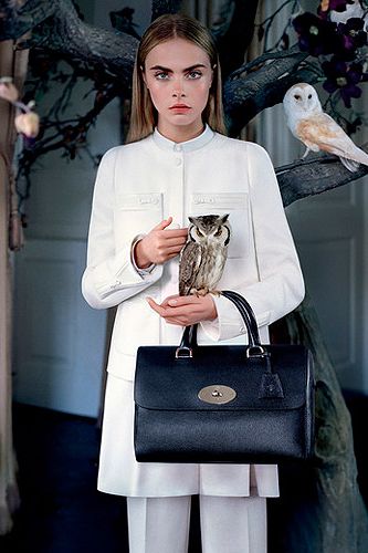 <p>Featuring Cara Delevinge, beautiful owls and lush bags, Mulberry's AW13/14 campaign is all about beauty of the good ol' English countryside, inspired by childhood fables, rural landscapes and the secrecy of nature. We absolutely adore those owls!</p>