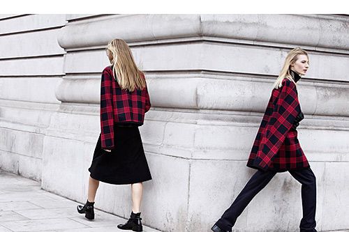 <p>You can't go wrong with a checked coat right?</p>