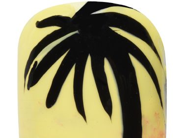 <p>Get set for the August bank holiday with some more Caribbean culture, carnival-inspired nail art.</p>
<p>1. Start by applying two coats of Max Colour Effect Nail Polish in Mellow Yellow over the whole nail <br />2. Next, before the final coat is completely dry, apply Glossfinity Nail Polish in Flushed Rose to the bottom third of your nail, smudging slightly into the yellow with a small nail sponge to create an ombre effect<br />3. To create the palm tree design, apply Glossfinity Nail Polish in Blackout using a small nail brush to paint on the silhouette outline<br />4. Finish off with a slick of Glossfinity Nail Polish Top Coat</p>