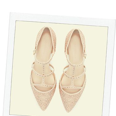 <p>When you're going out and want to switch your heels for flats (we've all been there), make sure you choose a pretty pair like these embellished points from Zara. Tres Valentino, dah-ling.</p>
<p>Shiny pointy flats, £59.99, <a title="http://www.zara.com/uk/en/woman/shoes/shiny-pointy-ballerina-c269191p1296407.html" href="http://www.zara.com/uk/en/woman/shoes/shiny-pointy-ballerina-c269191p1296407.html" target="_blank">Zara</a></p>