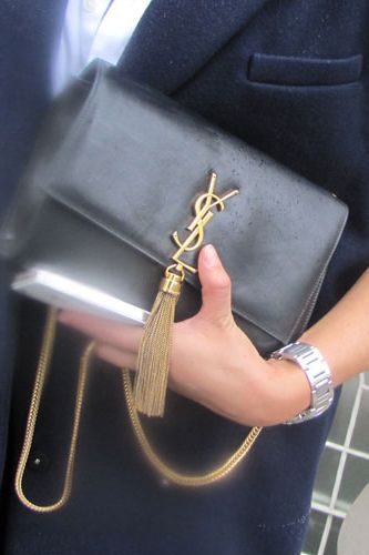 Hell-o YSL! Arm candy doesn't get any sweeter.