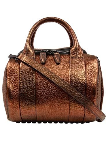 <p>A fashion week favourite and spotted on all of our favourite celebs, this Alexander Wang bronze Rockie bag is one super statement handbag.</p>
<p>Bronze Rockie bag, £650, Alexander Wang at <a href="http://www.liberty.co.uk/fcp/product/Liberty/BAGS/Brown-Rockie-Metallic-Pebble-Leather-Bag/90776" target="_blank">Liberty</a></p>
<p> </p>