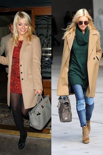 <p>Celebrity besties Fearne Cotton (our Cosmo cover girl this month) and Holly Willoughby both stepped out in camel coats this week, a hot trend for Autumn/Winter 13. Holly was seen wearing hers earlier this week as she arrived at the Celebrity Juice studios, and sported it again last night at the <span>private view of Dan Baldwin's 'Fragile' solo exhibition at Gallery 8. Fearne looked chic in her camel coat at the BBC Radio 1 studios on Wednesday. </span></p>
<p>In homage to the camel coat trend, we've rounded up our three favourite coats on the high street. </p>
<h3>More celebrity fashion</h3>
<p><a href="http://www.cosmopolitan.co.uk/fashion/celebrity/who-wore-it-best-celebrities-in-the-same-outfits" target="_blank">WHO WORE IT BEST - CELEBRITIES IN THE SAME OUTFITS</a></p>
<p><a href="http://www.cosmopolitan.co.uk/fashion/celebrity/celebs-front-row-new-york-fashion-week" target="_blank">CELEBS ON THE FROW AT FASHION WEEK</a></p>
<p><a href="http://www.cosmopolitan.co.uk/fashion/celebrity/celebrity-wedding-dresses" target="_blank">MILLIE MACKINTOSH'S VINTAGE ALICE TEMPERLEY WEDDING DRESS</a></p>