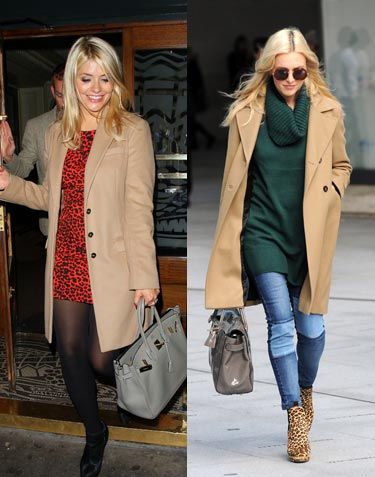 <p>Celebrity besties Fearne Cotton (our Cosmo cover girl this month) and Holly Willoughby both stepped out in camel coats this week, a hot trend for Autumn/Winter 13. Holly was seen wearing hers earlier this week as she arrived at the Celebrity Juice studios, and sported it again last night at the <span>private view of Dan Baldwin's 'Fragile' solo exhibition at Gallery 8. Fearne looked chic in her camel coat at the BBC Radio 1 studios on Wednesday. </span></p>
<p>In homage to the camel coat trend, we've rounded up our three favourite coats on the high street. </p>
<h3>More celebrity fashion</h3>
<p><a href="http://www.cosmopolitan.co.uk/fashion/celebrity/who-wore-it-best-celebrities-in-the-same-outfits" target="_blank">WHO WORE IT BEST - CELEBRITIES IN THE SAME OUTFITS</a></p>
<p><a href="http://www.cosmopolitan.co.uk/fashion/celebrity/celebs-front-row-new-york-fashion-week" target="_blank">CELEBS ON THE FROW AT FASHION WEEK</a></p>
<p><a href="http://www.cosmopolitan.co.uk/fashion/celebrity/celebrity-wedding-dresses" target="_blank">MILLIE MACKINTOSH'S VINTAGE ALICE TEMPERLEY WEDDING DRESS</a></p>