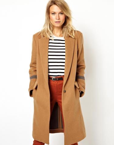 <p>We love the slightly over-sized shape of this one, making it the ultimate casual camel coat, perfect for blustery autumn days. Pair with jeans, boots and a thick polo-neck for a city-chic look. </p>
<p>Knee-length over coat, £85, <a href="http://www.asos.com/ASOS/ASOS-Knee-Length-Over-Coat/Prod/pgeproduct.aspx?iid=2959036&cid=2641&Rf-200=25&sh=0&pge=0&pgesize=36&sort=-1&clr=Camel" target="_blank">ASOS</a> </p>