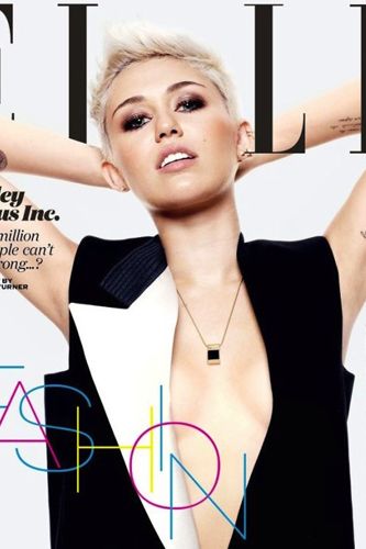 Miley's recent stunning June 2013 cover for Elle Magazine saw her looking amazing in a monochrome waistcoat, with dramatic sultry eye makeup and her white blonde crop worn in a rock and roll quiff.
<p><a href="http://www.cosmopolitan.co.uk/celebs/entertainment/singers-crying-on-stage-video" target="_blank">MILEY CRIES SINGING WRECKING BALL - WATCH</a></p>
<p><a href="http://www.cosmopolitan.co.uk/celebs/entertainment/miley-cyrus-rolling-stone-interview" target="_blank">READ MILEY'S ROLLING STONE INTERVIEW</a></p>