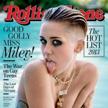 Miley's most recent cover is her October 2013 Rolling Stones shoot, released today. It sees her in her usual pose of tongue out, eyes centre, this time chilling in a swimming pool. It's sultry, very sexy and just a bit naked.<p><a href="http://www.cosmopolitan.co.uk/celebs/entertainment/singers-crying-on-stage-video" target="_blank">MILEY CRIES SINGING WRECKING BALL - WATCH</a></p>
<p><a href="http://www.cosmopolitan.co.uk/celebs/entertainment/miley-cyrus-rolling-stone-interview" target="_blank">READ MILEY'S ROLLING STONE INTERVIEW</a></p>