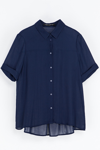 <p>A simple shirt should be a style staple in anyone's wardrobe, but especially a slinky navy number like this one. Sling on and half tuck into your skinnies for proper Parisian chic.</p>
<p>Navy shirt, £29.9, <a href="http://www.zara.com/uk/en/woman/shirts/shirt-with-a-pleat-in-the-back-c269186p1414525.html" target="_blank">zara.com</a></p>
<p><strong>More fashion trends</strong></p>
<p><a href="http://www.cosmopolitan.co.uk/fashion/shopping/pink-coat-winter-fashion-trends-2013" target="_blank">SHOP: 10 of the best pink coats</a><br /><a href="http://www.cosmopolitan.co.uk/fashion/shopping/" target="_blank">Fashion: What to buy right now</a><br /><a href="http://www.cosmopolitan.co.uk/beauty-hair/beauty-lab" target="_blank">Hair and beauty reviews</a></p>