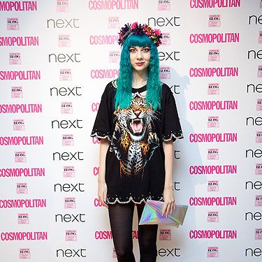 <p><a href="http://thelondonlipgloss.blogspot.com" target="_blank">Zoe</a> is never afraid to take risks with fashion and not only are we seriously loving her blue hair, but we adore her Avion en Papler dress, <a href="http://www.cosmopolitan.co.uk/fashion/shopping/kelly-brook-new-look-aw13?click=main_sr" target="_blank">New Look</a> heels and floral crown by Rock n Rose.</p>
<p> </p>
<p> </p>
<p><a href="http://www.cosmopolitan.co.uk/blogs/cosmo-blog-awards-2013/cosmo-blog-awards-2013-winners" target="_blank">COSMO BLOG AWARDS 2013: WINNERS AND HIGHLY COMMENDED</a></p>