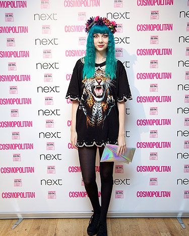 <p><a href="http://thelondonlipgloss.blogspot.com" target="_blank">Zoe</a> is never afraid to take risks with fashion and not only are we seriously loving her blue hair, but we adore her Avion en Papler dress, <a href="http://www.cosmopolitan.co.uk/fashion/shopping/kelly-brook-new-look-aw13?click=main_sr" target="_blank">New Look</a> heels and floral crown by Rock n Rose.</p>
<p> </p>
<p> </p>
<p><a href="http://www.cosmopolitan.co.uk/blogs/cosmo-blog-awards-2013/cosmo-blog-awards-2013-winners" target="_blank">COSMO BLOG AWARDS 2013: WINNERS AND HIGHLY COMMENDED</a></p>