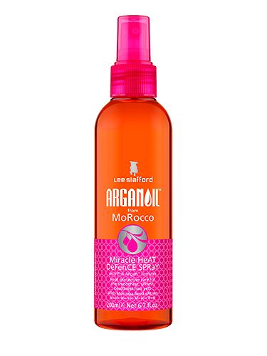 <p>This product is great because you get a huge amount with each pump meaning you hardly have to use more than a few sprays each time. The argan oil smells lovely and leaves your straightened locks feeling light and soft. Plus the use of Moringa Seed Extract helps to keep your hair clean as it encourages a natural shine so your hair truly glows.</p>
<p>Score: 10/10</p>
<p>Lee Stafford Argan Oil Heat Defence Spray, £12.99, <a href="http://www.boots.com/en/Lee-Stafford-Argan-Oil-Heat-Defence-Spray-200ml_1222186/" target="_blank">boots.com</a></p>