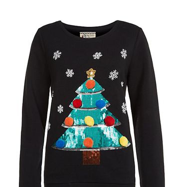 <p>Gather all your presents in just one jumper - we love the bright sequins against the black knit.</p>
<p>Christmas jumper, £24.99, <a href="http://www.newlook.com/shop/womens/knitwear/cream-reindeer-fluffy-christmas-jumper_288704212" target="_blank">New Look</a></p>
<p><a href="http://www.cosmopolitan.co.uk/fashion/shopping/christmas-jumpers-2013-primark-womens" target="_blank">PRIMARK'S CHRISTMAS JUMPERS ARE OUT</a></p>
<p><a href="http://www.cosmopolitan.co.uk/fashion/shopping/halloween-outfits" target="_blank">EFFORTLESS HALLOWEEN OUTFITS FROM THE HIGH STREET</a></p>
<p><a href="http://www.cosmopolitan.co.uk/fashion/shopping/celebrity-winter-coat-inspiration" target="_blank">CELEBRITY WINTER COAT INSPIRATION</a></p>