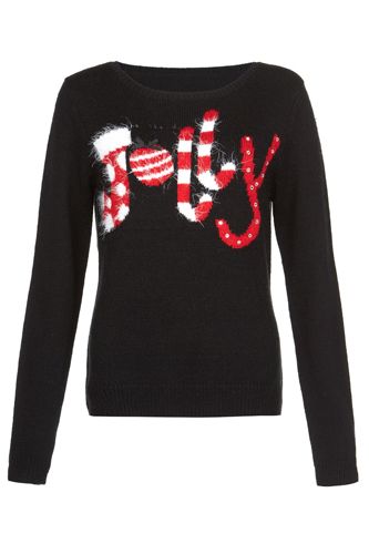 <p>Stockings and candy canes. What more could you want?</p>
<p>Christmas jumper, £24.99, <a href="http://www.newlook.com/shop/womens/knitwear/black-jolly-fluffy-christmas-jumper-_288559901" target="_blank">New Look</a></p>
<p><a href="http://www.cosmopolitan.co.uk/fashion/shopping/christmas-jumpers-2013-primark-womens" target="_blank">PRIMARK'S CHRISTMAS JUMPERS ARE OUT</a></p>
<p><a href="http://www.cosmopolitan.co.uk/fashion/shopping/halloween-outfits" target="_blank">EFFORTLESS HALLOWEEN OUTFITS FROM THE HIGH STREET</a></p>
<p><a href="http://www.cosmopolitan.co.uk/fashion/shopping/celebrity-winter-coat-inspiration" target="_blank">CELEBRITY WINTER COAT INSPIRATION</a></p>