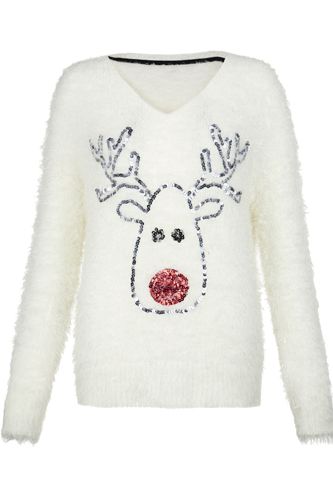 <p>Sort of reminds us of that Christmas ornament we made when we were five. Cute!<br /><br />Christmas jumper, £24.99, <a href="http://www.newlook.com/shop/womens/knitwear/cream-reindeer-fluffy-christmas-jumper_288704212" target="_blank">New Look</a></p>
<p><a href="http://www.cosmopolitan.co.uk/fashion/shopping/christmas-jumpers-2013-primark-womens" target="_blank">PRIMARK'S CHRISTMAS JUMPERS ARE OUT</a></p>
<p><a href="http://www.cosmopolitan.co.uk/fashion/shopping/halloween-outfits" target="_blank">EFFORTLESS HALLOWEEN OUTFITS FROM THE HIGH STREET</a></p>
<p><a href="http://www.cosmopolitan.co.uk/fashion/shopping/celebrity-winter-coat-inspiration" target="_blank">CELEBRITY WINTER COAT INSPIRATION</a></p>