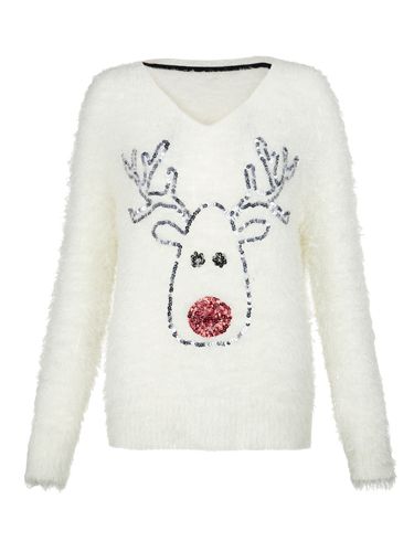 <p>Sort of reminds us of that Christmas ornament we made when we were five. Cute!<br /><br />Christmas jumper, £24.99, <a href="http://www.newlook.com/shop/womens/knitwear/cream-reindeer-fluffy-christmas-jumper_288704212" target="_blank">New Look</a></p>
<p><a href="http://www.cosmopolitan.co.uk/fashion/shopping/christmas-jumpers-2013-primark-womens" target="_blank">PRIMARK'S CHRISTMAS JUMPERS ARE OUT</a></p>
<p><a href="http://www.cosmopolitan.co.uk/fashion/shopping/halloween-outfits" target="_blank">EFFORTLESS HALLOWEEN OUTFITS FROM THE HIGH STREET</a></p>
<p><a href="http://www.cosmopolitan.co.uk/fashion/shopping/celebrity-winter-coat-inspiration" target="_blank">CELEBRITY WINTER COAT INSPIRATION</a></p>