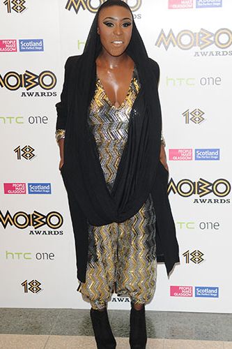 <p>It was a big night for Laura! Not only did she take home top honours - Best Female Act and Best R&B/Soul Act - but she also stole the show with her multi-coloured, patterned romper and draped black scarf.</p>
<p><a href="http://www.cosmopolitan.co.uk/celebs/celebrity-gossip/taylor-swift-sweeter-than-fiction" target="_blank">NEW TAYLOR SWIFT SONG, ANYONE?</a></p>
<p><a href="http://www.cosmopolitan.co.uk/celebs/entertainment/katy-perry-tiger-roar-x-factor?click=main_sr" target="_blank">KATY PERRY DRESSES AS A TIGER ON THE X FACTOR</a></p>
<p><a href="http://www.cosmopolitan.co.uk/celebs/" target="_blank">GET THE LATEST CELEB NEWS</a></p>